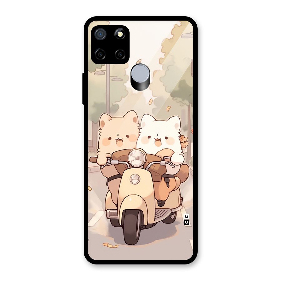 Cute Riders Glass Back Case for Realme C12