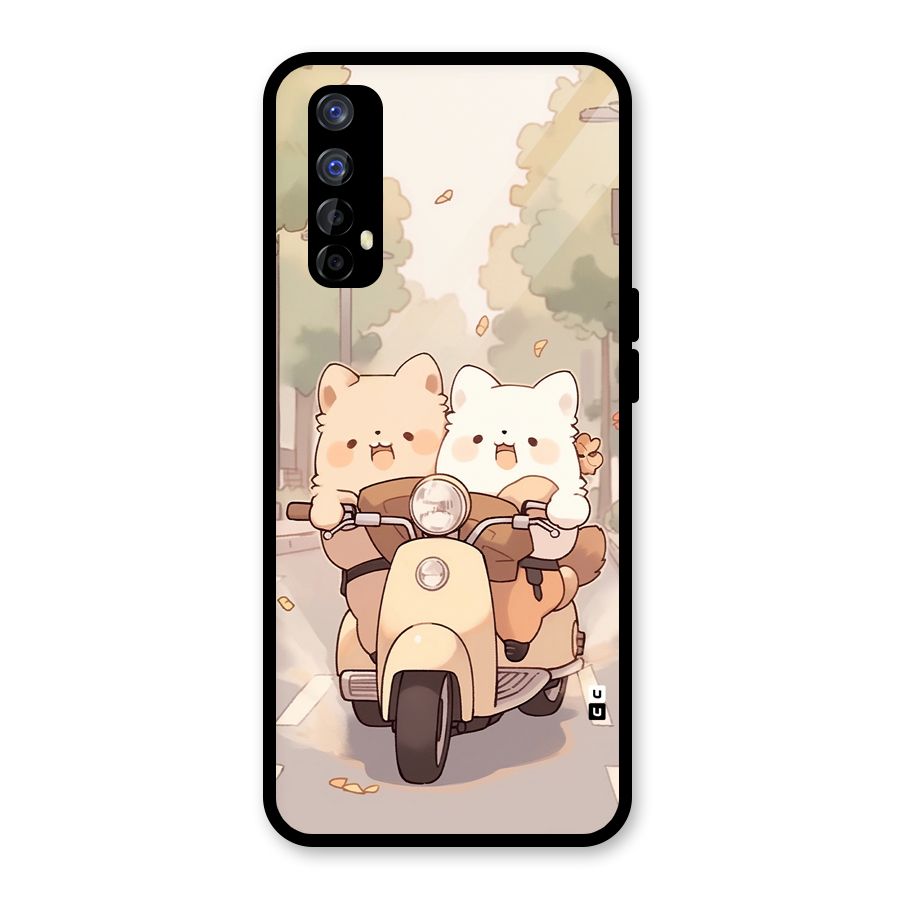 Cute Riders Glass Back Case for Realme Narzo 20 Pro