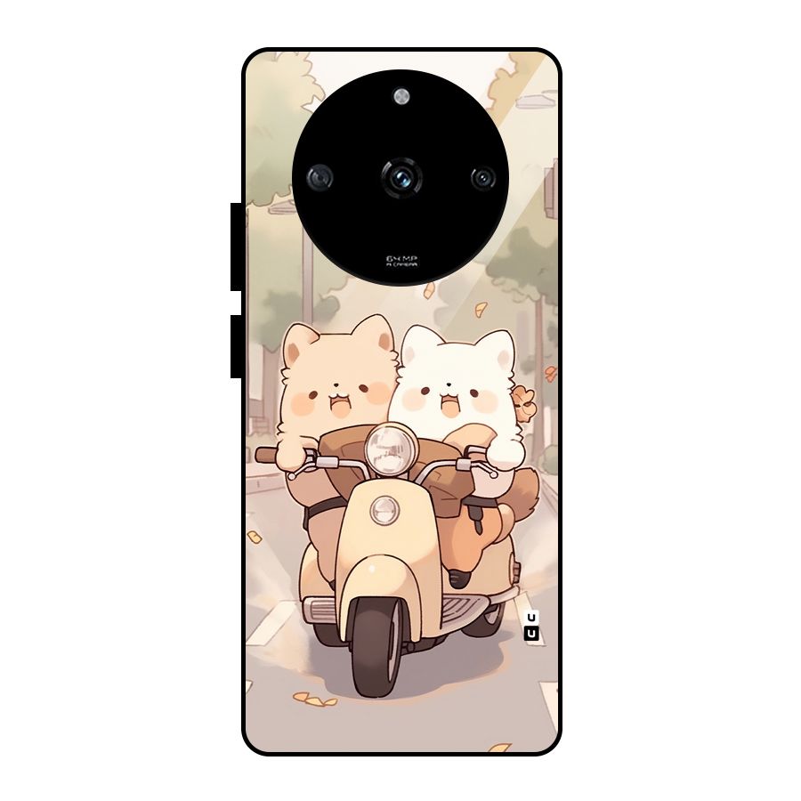 Cute Riders Glass Back Case for Realme Narzo 60 5G