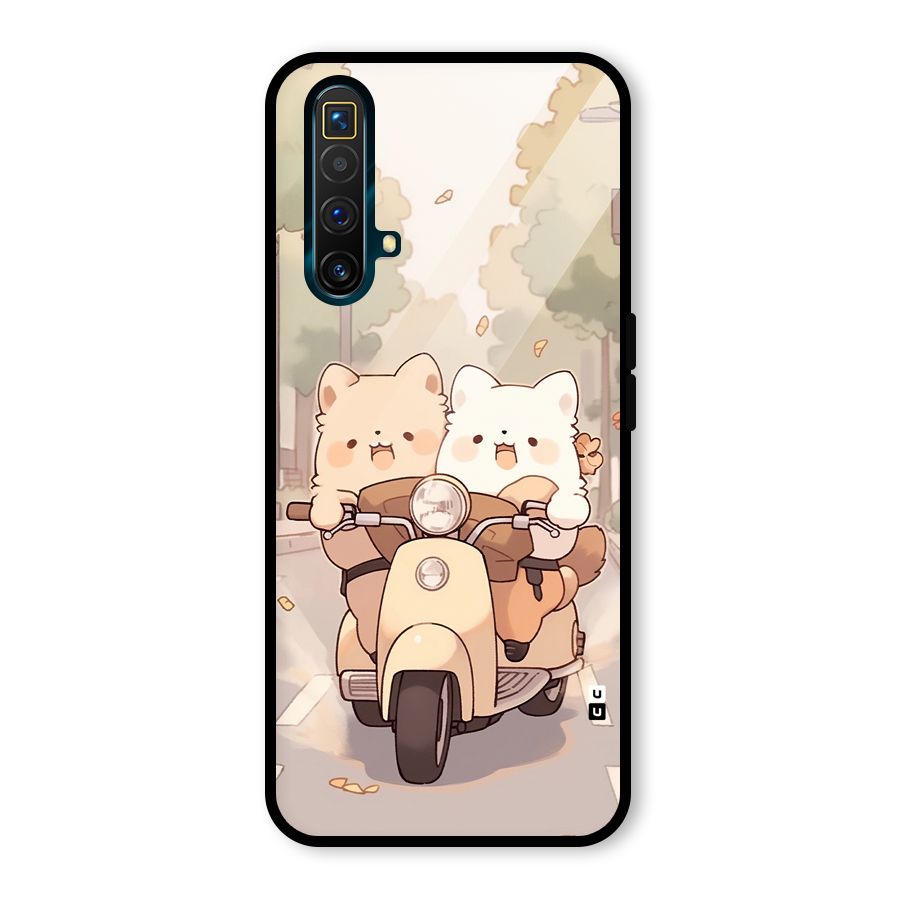 Cute Riders Glass Back Case for Realme X3