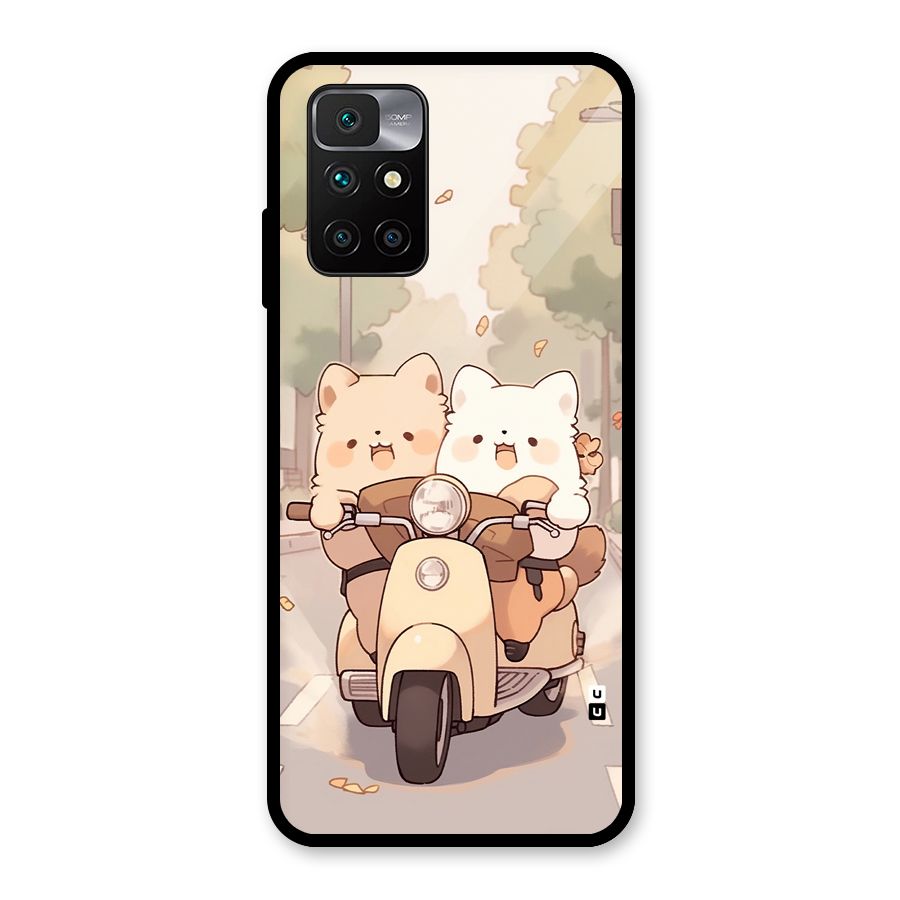 Cute Riders Glass Back Case for Redmi 10 Prime