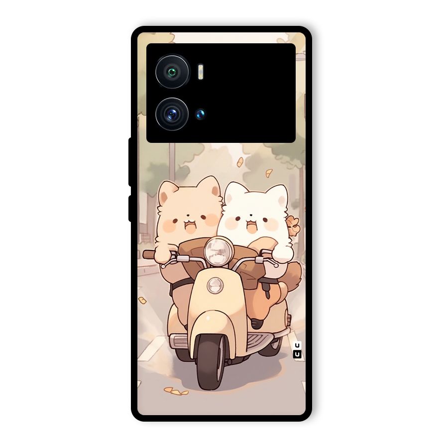 Cute Riders Glass Back Case for Vivo iQOO 9 Pro
