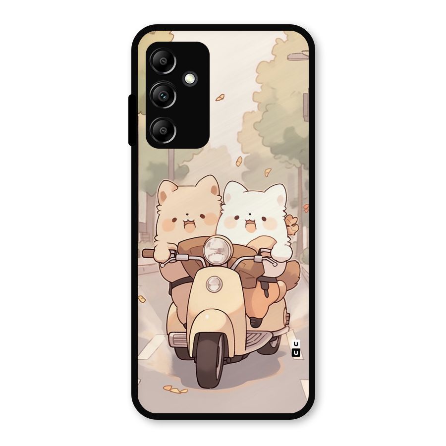 Cute Riders Metal Back Case for Galaxy A14 5G
