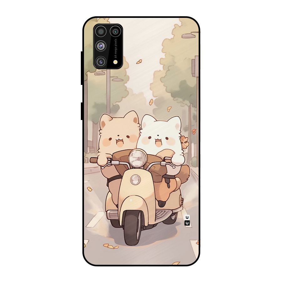 Cute Riders Metal Back Case for Galaxy F41