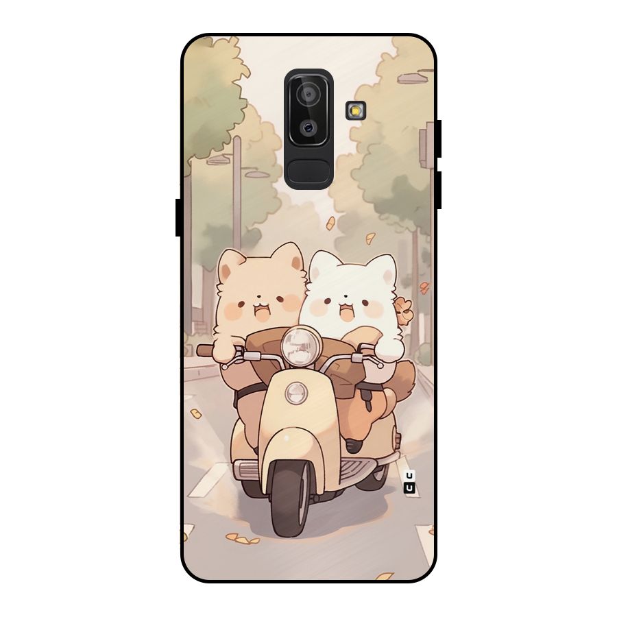 Cute Riders Metal Back Case for Galaxy J8