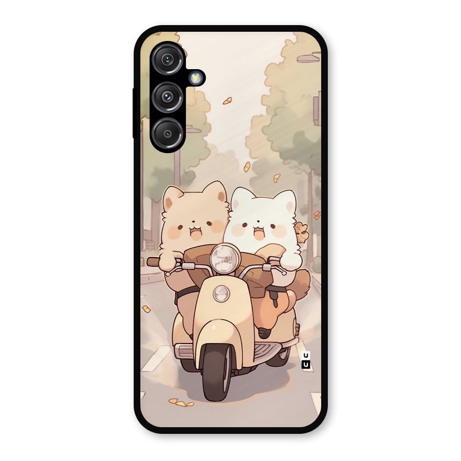 Cute Riders Metal Back Case for Galaxy M34 5G