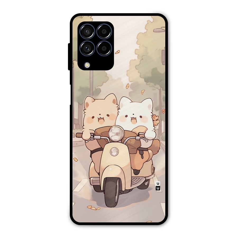 Cute Riders Metal Back Case for Galaxy M53 5G