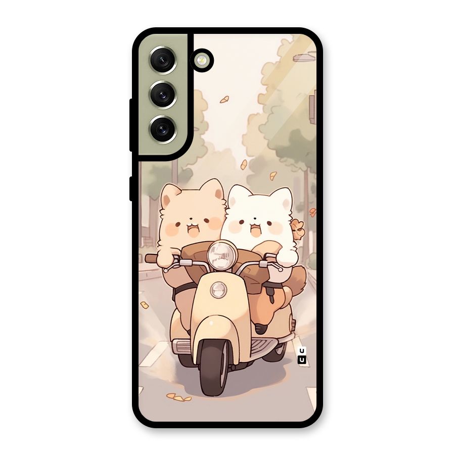 Cute Riders Metal Back Case for Galaxy S21 FE 5G (2023)