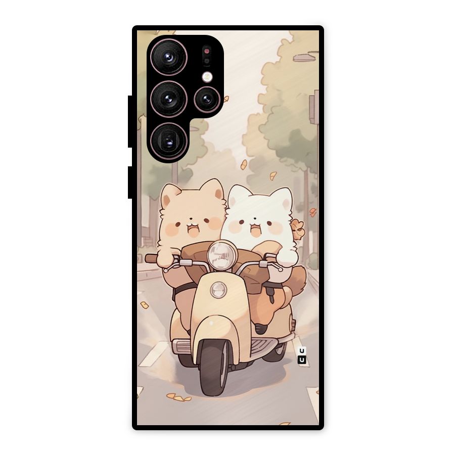 Cute Riders Metal Back Case for Galaxy S22 Ultra 5G