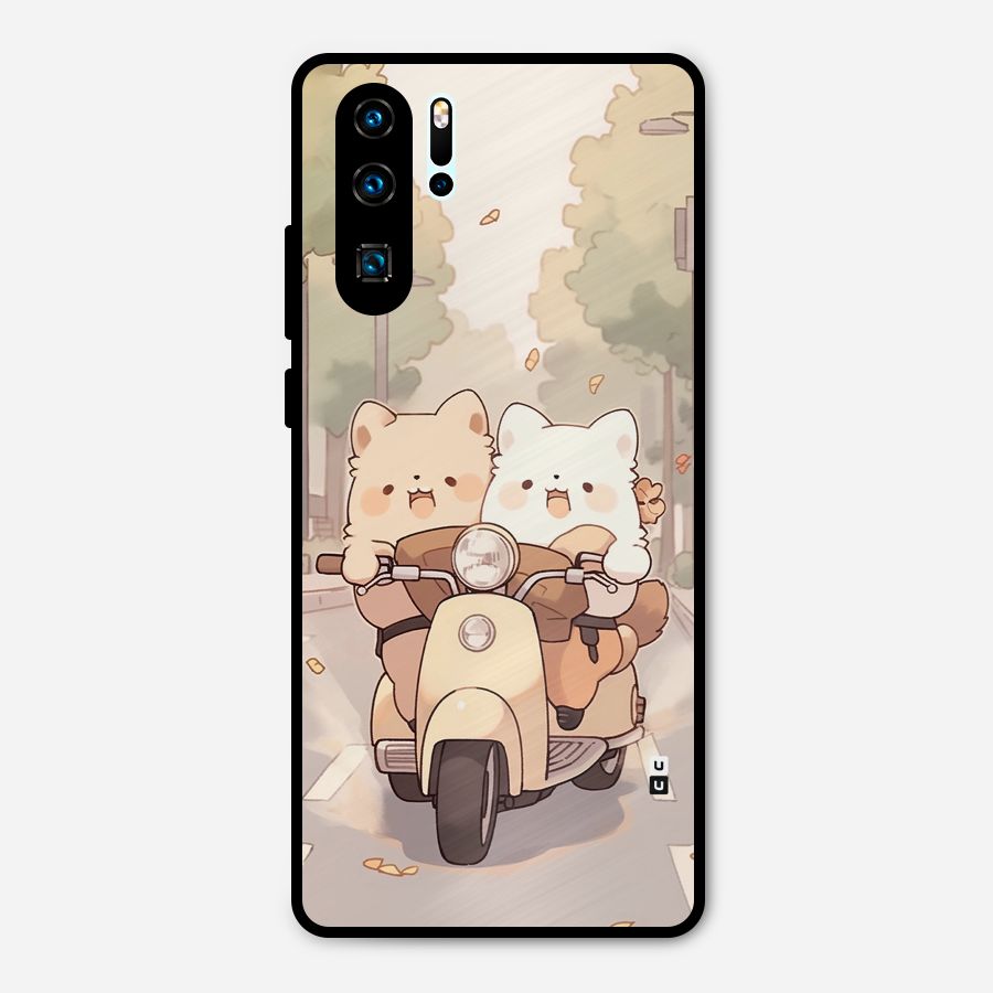 Cute Riders Metal Back Case for Huawei P30 Pro