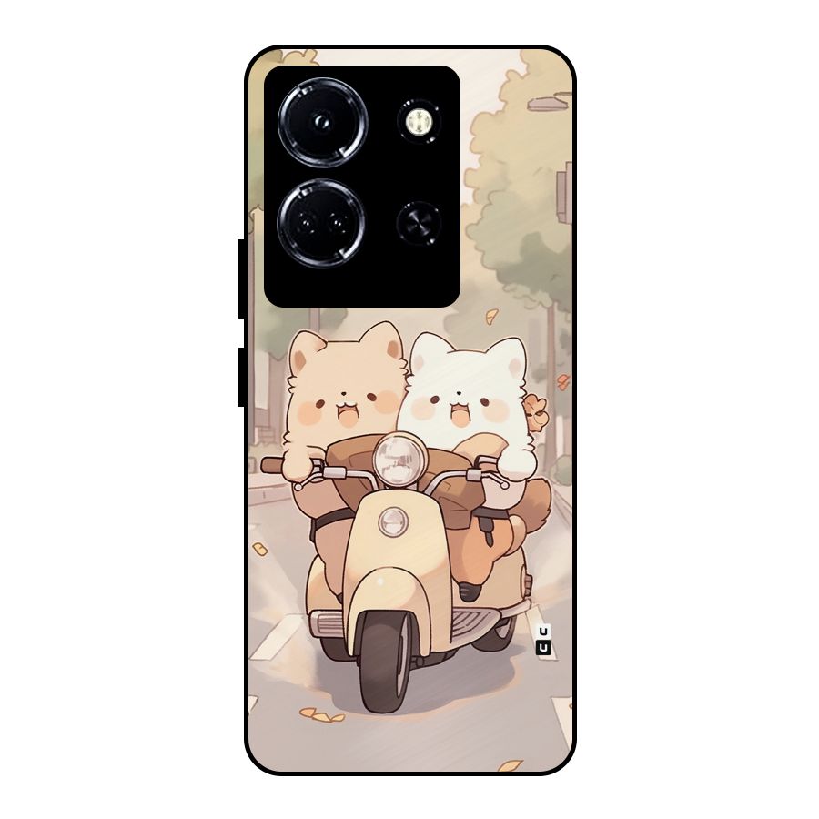 Cute Riders Metal Back Case for Infinix Note 30 5G