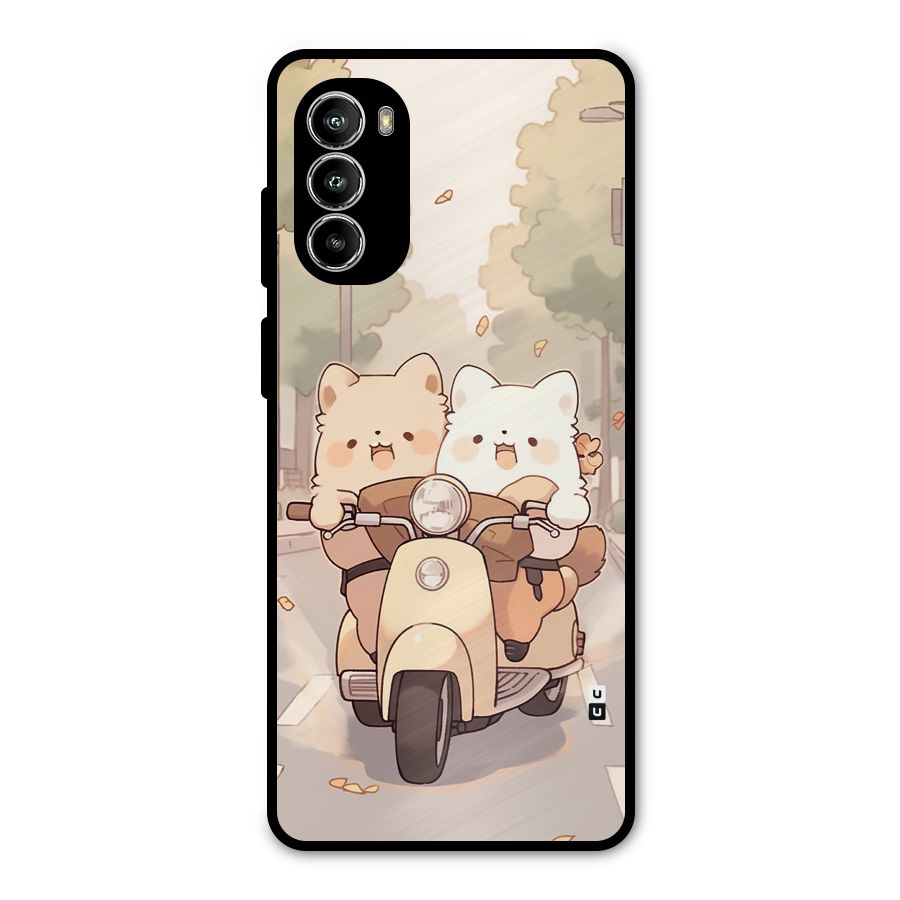 Cute Riders Metal Back Case for Moto G52