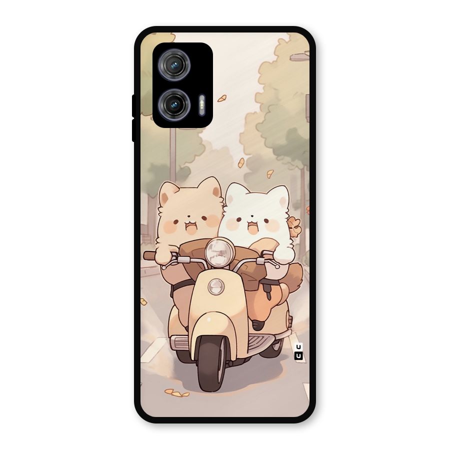 Cute Riders Metal Back Case for Moto G73