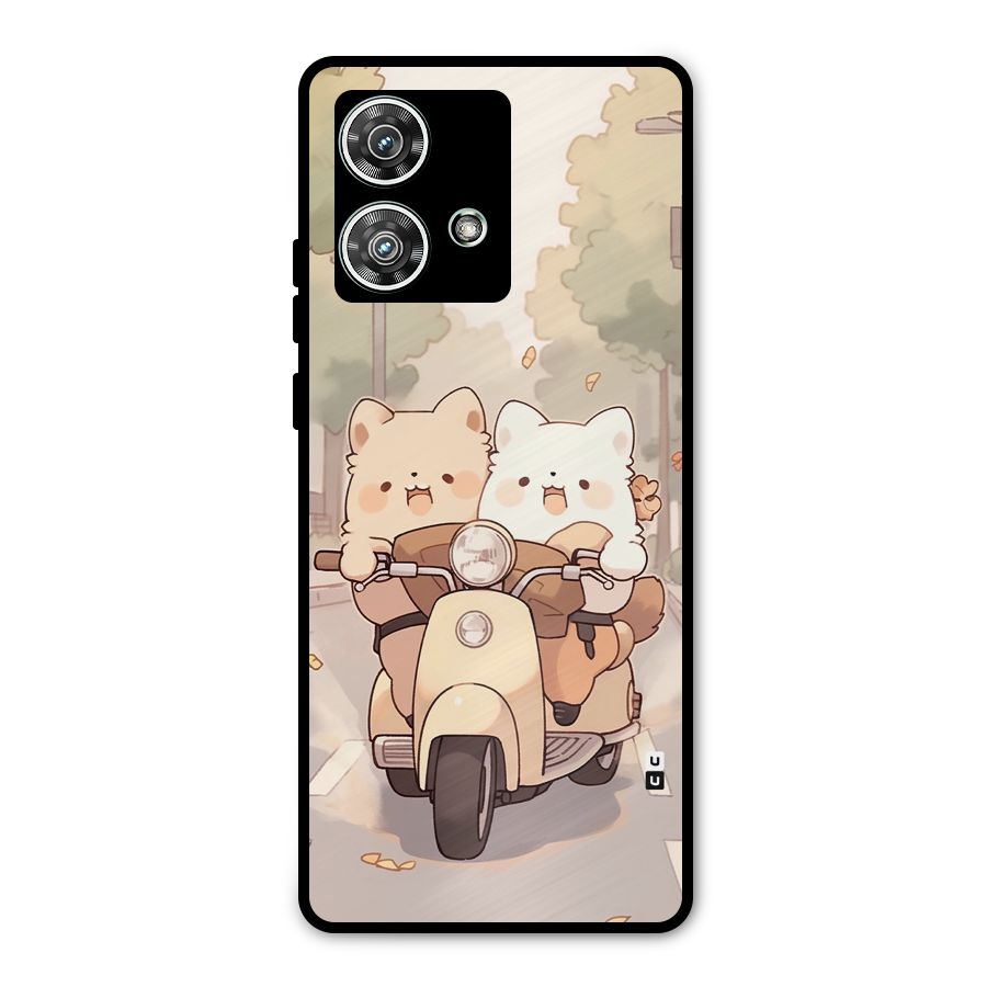 Cute Riders Metal Back Case for Motorola Edge 40 Neo