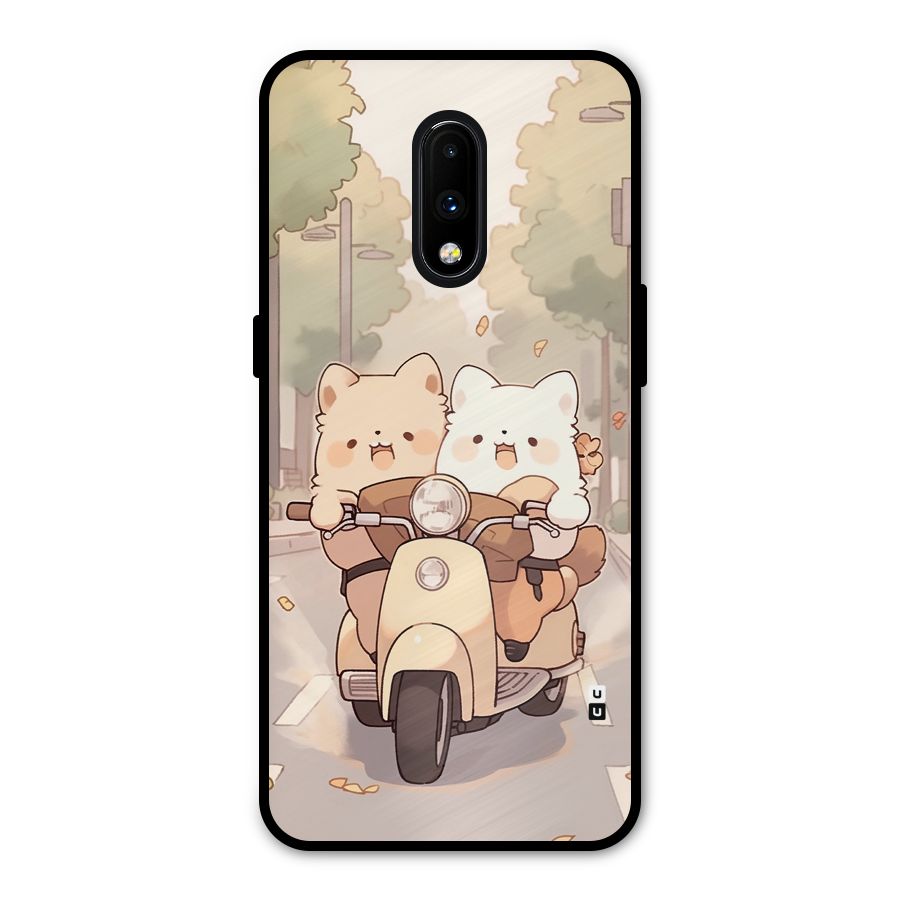 Cute Riders Metal Back Case for OnePlus 7