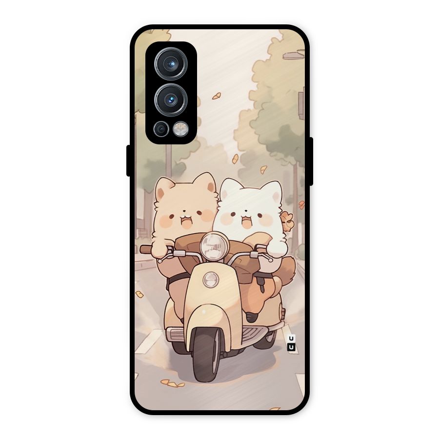 Cute Riders Metal Back Case for OnePlus Nord 2 5G
