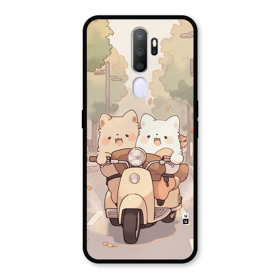 Cute Riders Metal Back Case for Oppo A9 (2020)