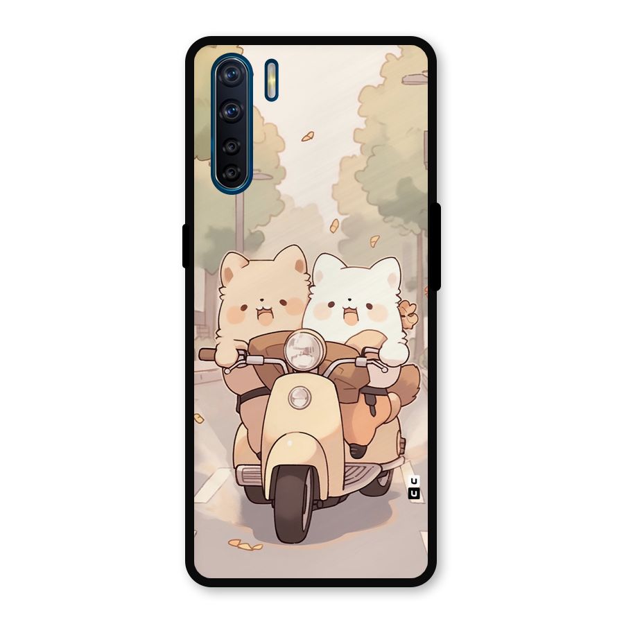 Cute Riders Metal Back Case for Oppo F15