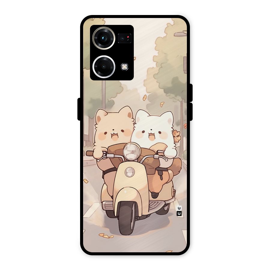 Cute Riders Metal Back Case for Oppo F21s Pro 4G