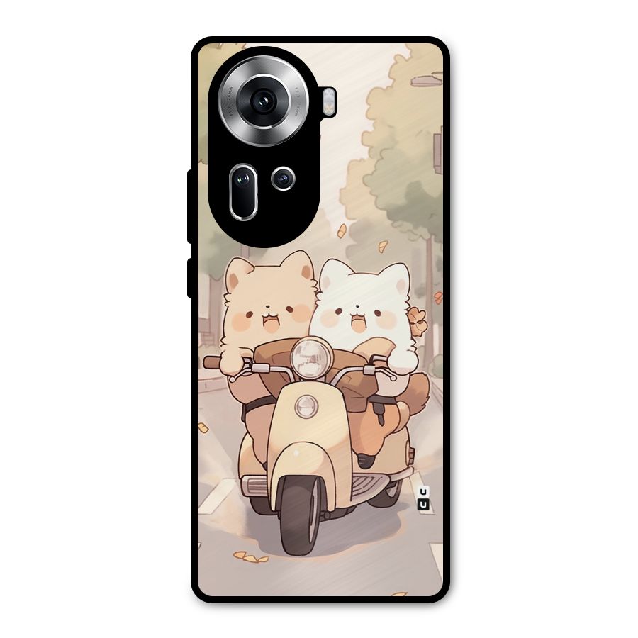 Cute Riders Metal Back Case for Oppo Reno11 5G