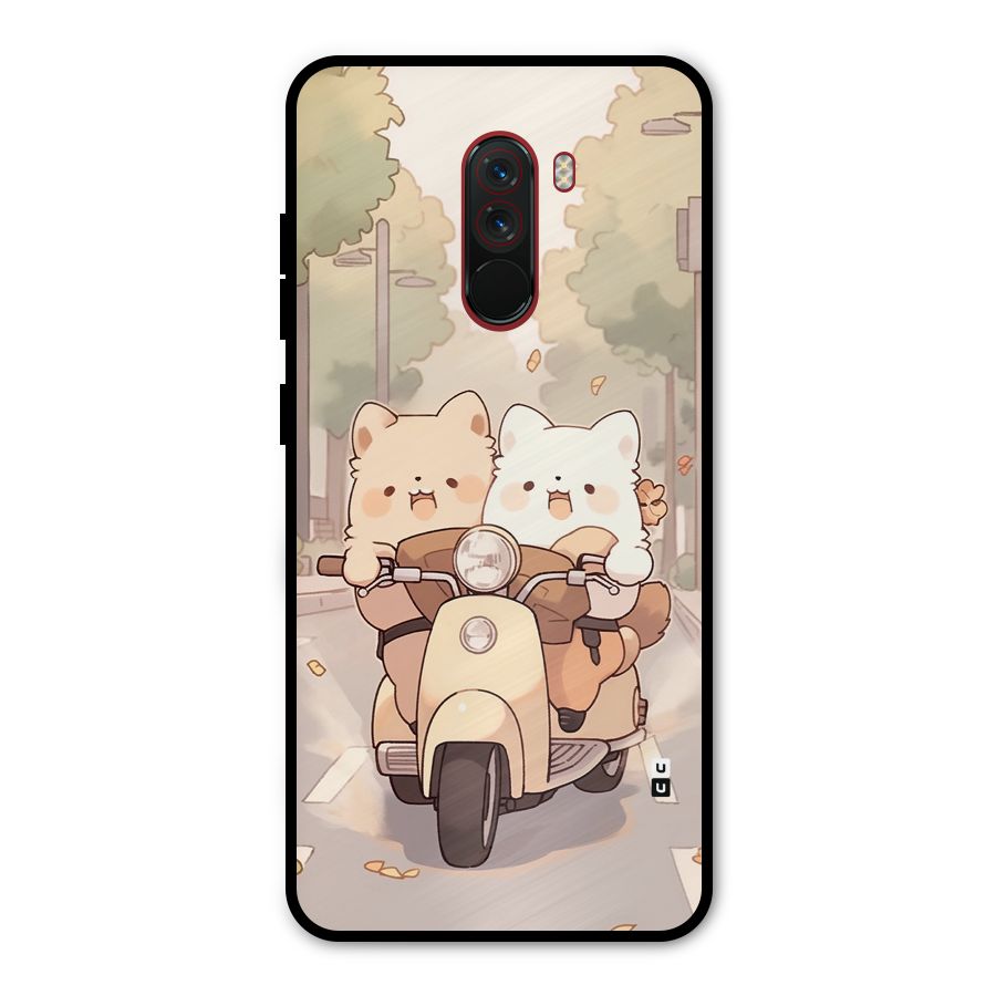 Cute Riders Metal Back Case for Poco F1