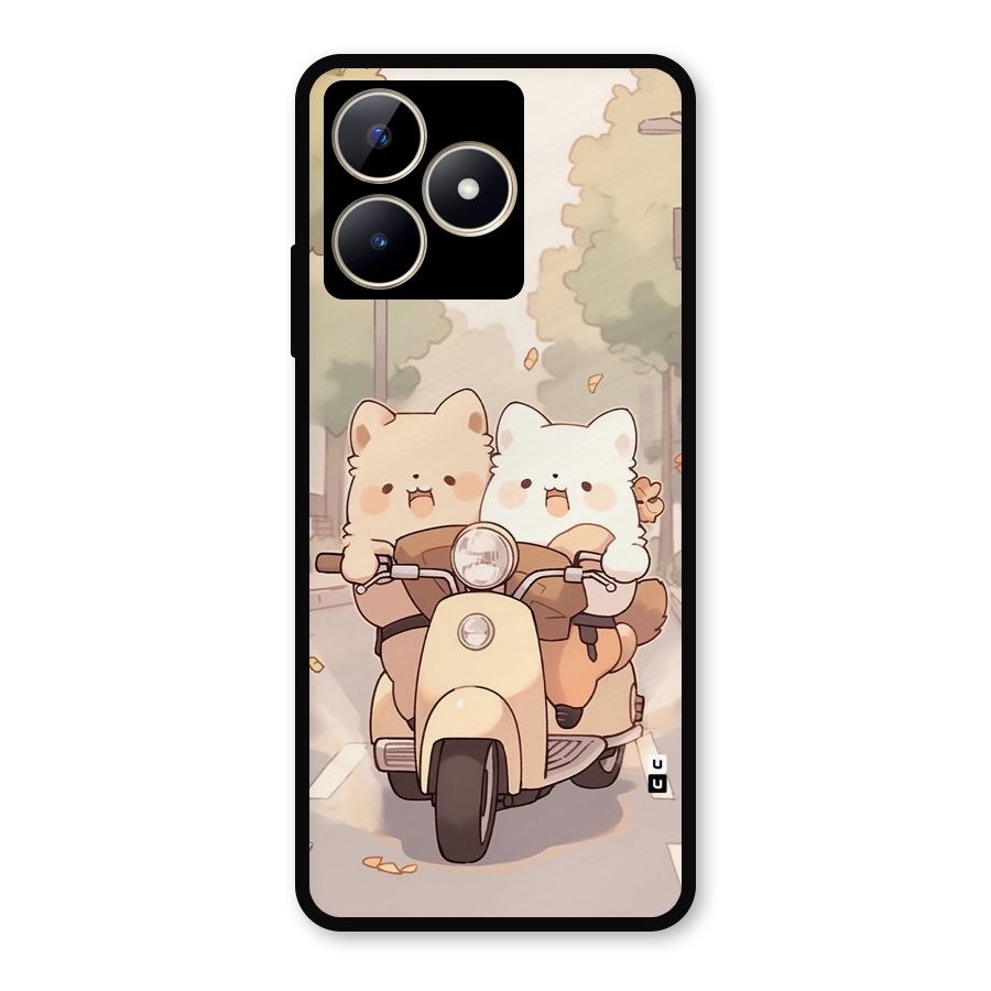 Cute Riders Metal Back Case for Realme C53