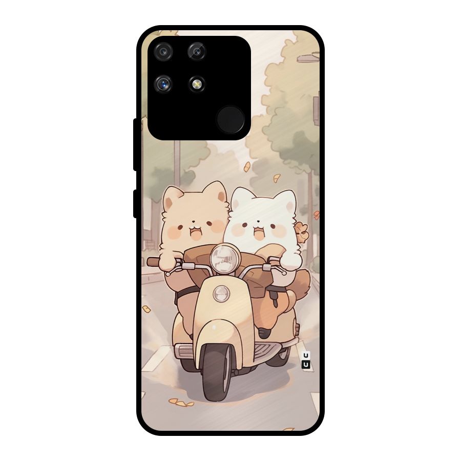 Cute Riders Metal Back Case for Realme Narzo 50A