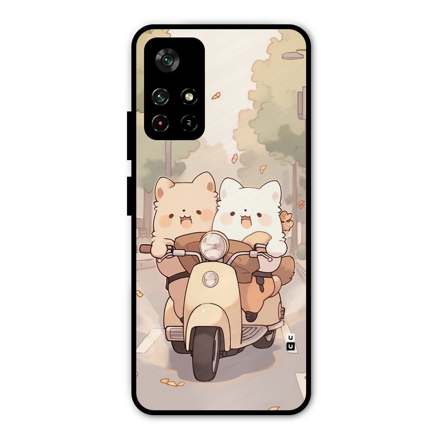 Cute Riders Metal Back Case for Redmi Note 11T 5G