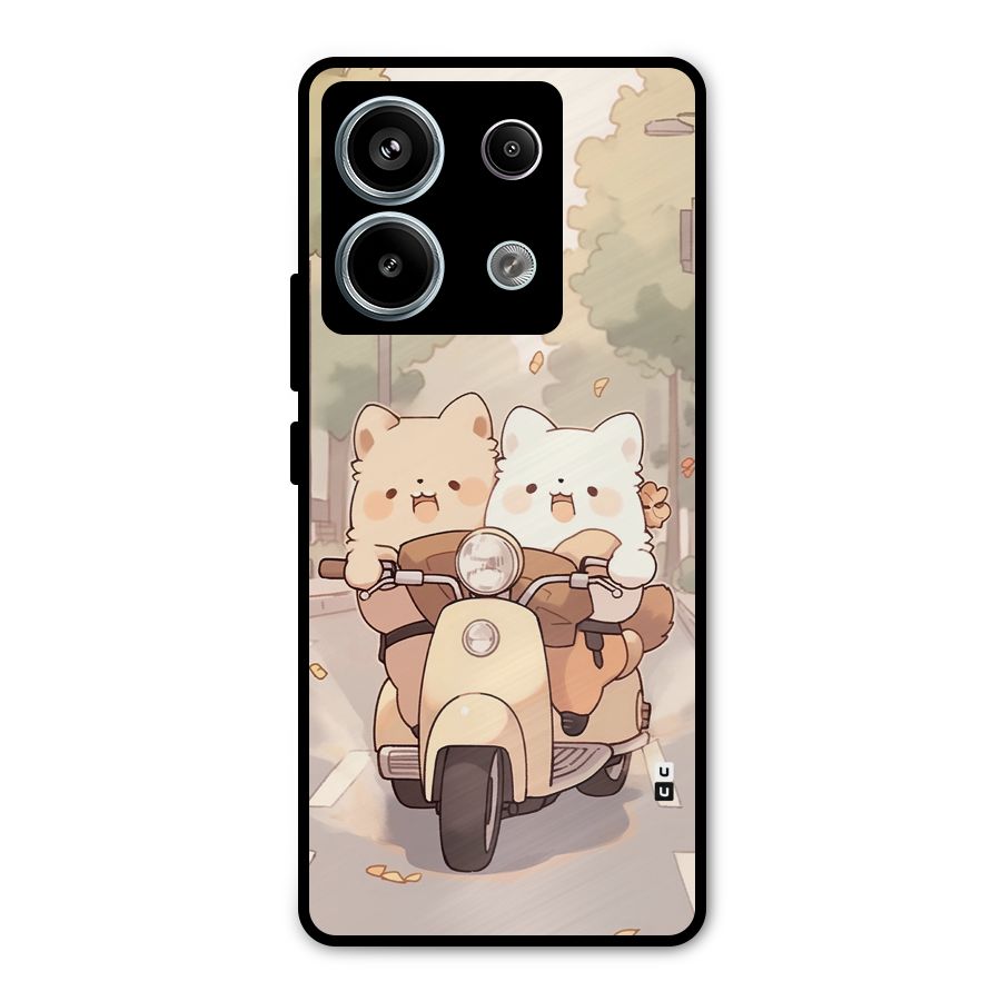Cute Riders Metal Back Case for Redmi Note 13 Pro 5G