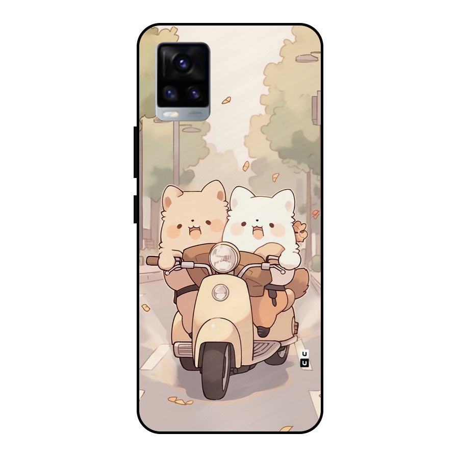 Cute Riders Metal Back Case for Vivo V20 2021