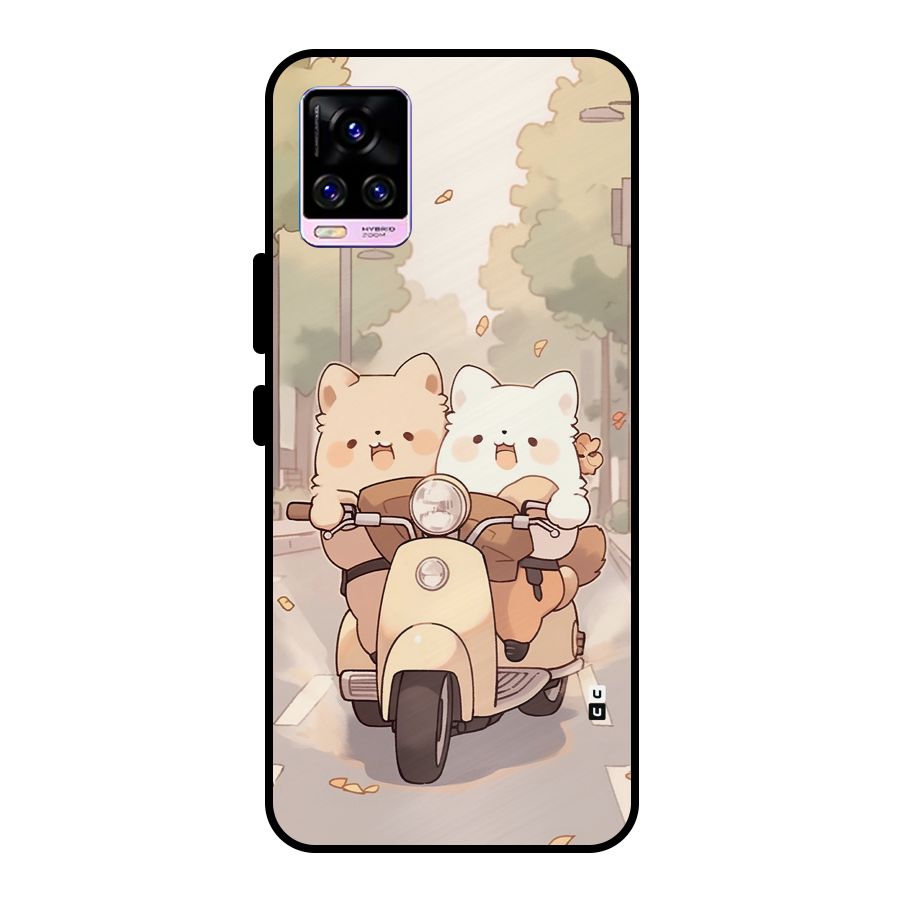 Cute Riders Metal Back Case for Vivo V20 Pro