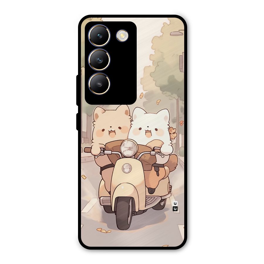 Cute Riders Metal Back Case for Vivo Y200e