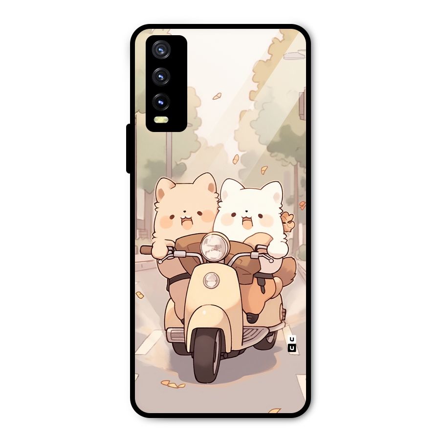 Cute Riders Metal Back Case for Vivo Y20g