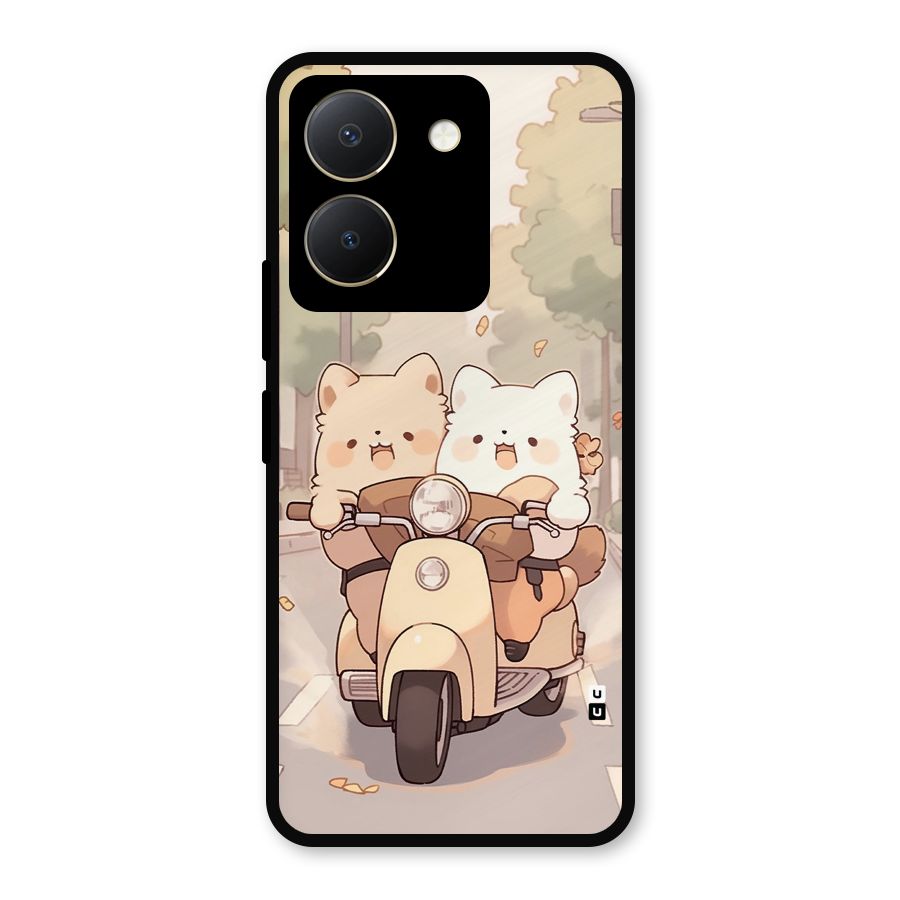 Cute Riders Metal Back Case for Vivo Y36