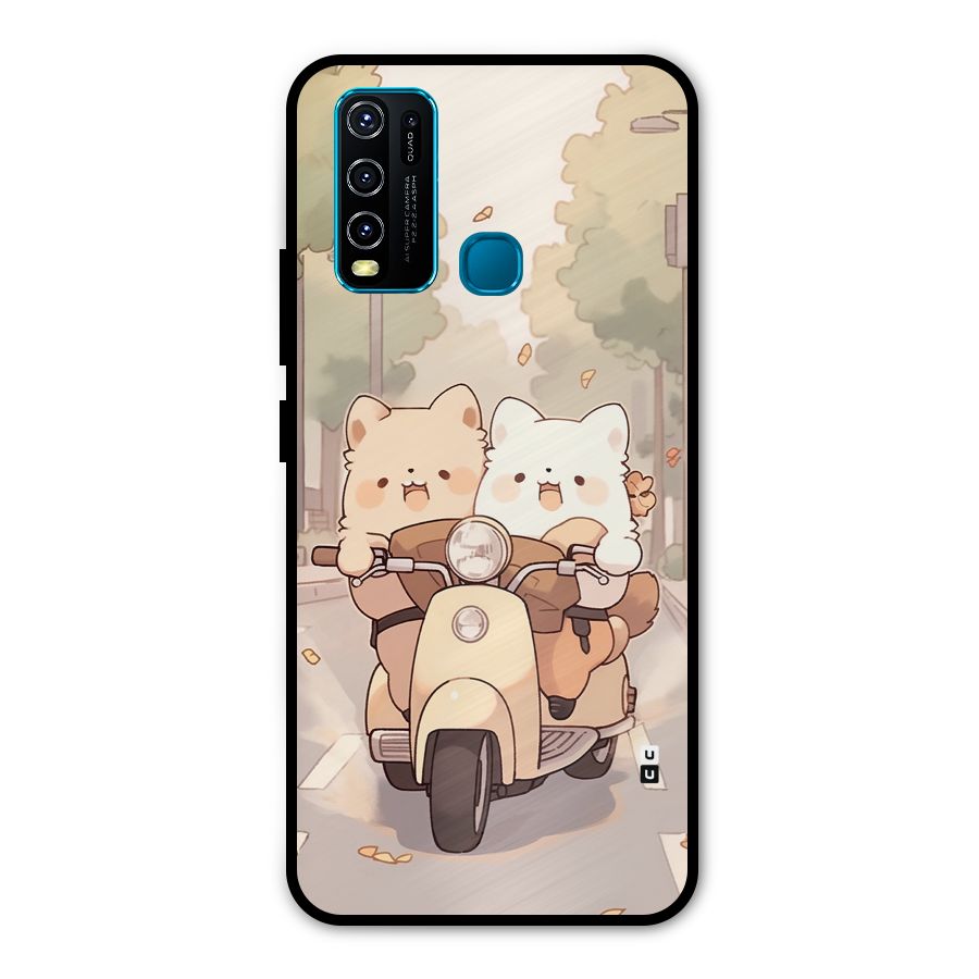 Cute Riders Metal Back Case for Vivo Y50