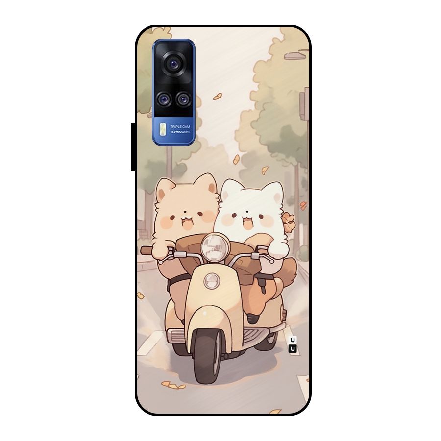 Cute Riders Metal Back Case for Vivo Y51