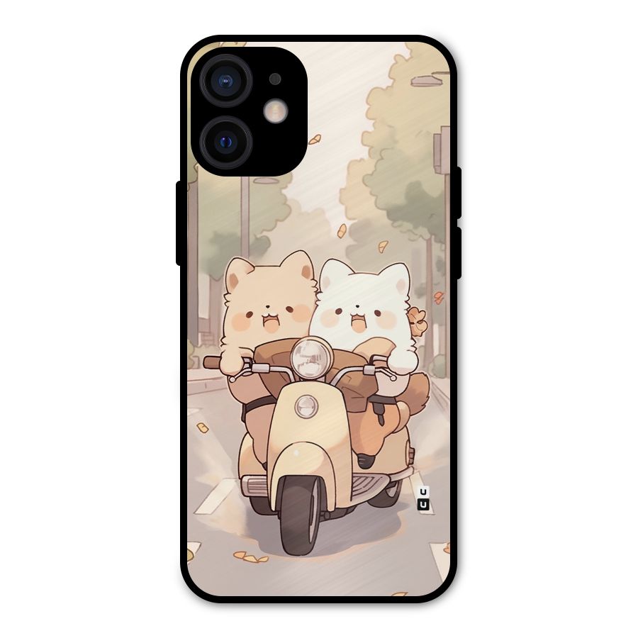 Cute Riders Metal Back Case for iPhone 12 Mini