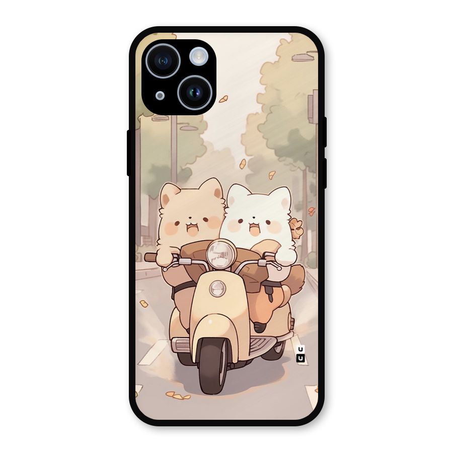 Cute Riders Metal Back Case for iPhone 14