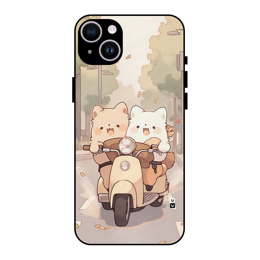 Cute Riders Metal Back Case for iPhone 14 Plus