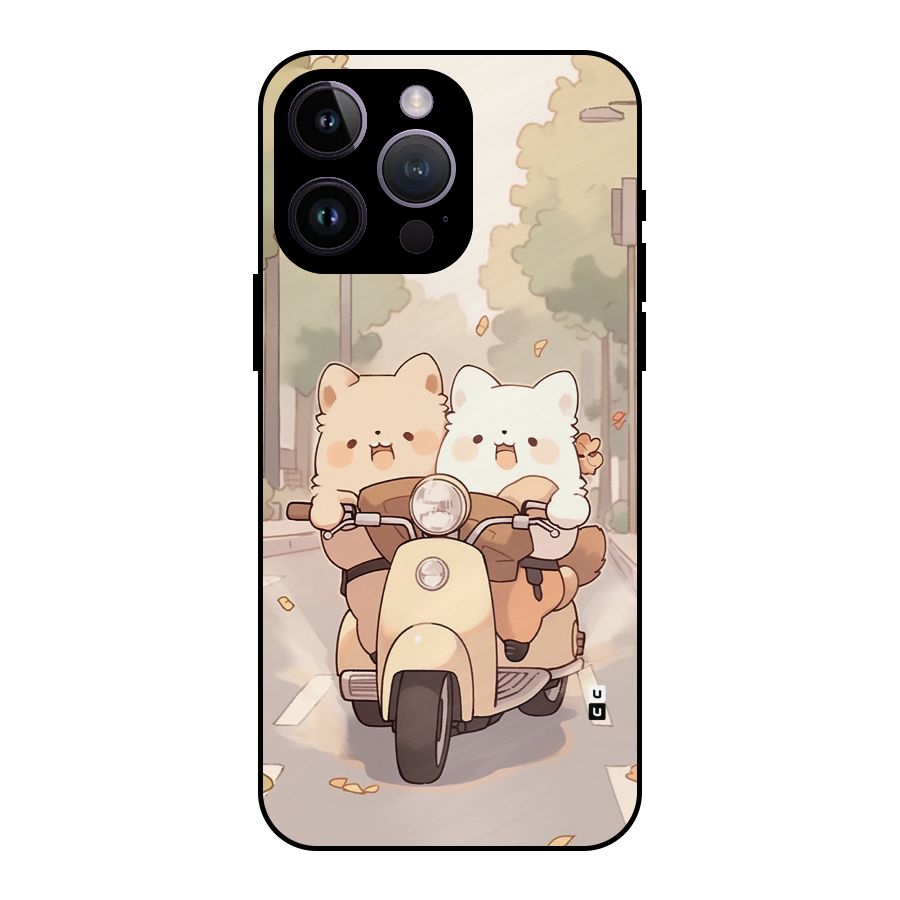 Cute Riders Metal Back Case for iPhone 14 Pro Max