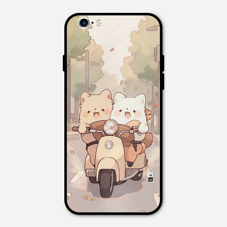 Cute Riders Metal Back Case for iPhone 6 6s