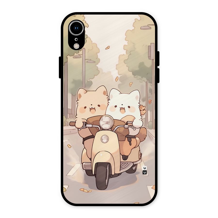 Cute Riders Metal Back Case for iPhone XR