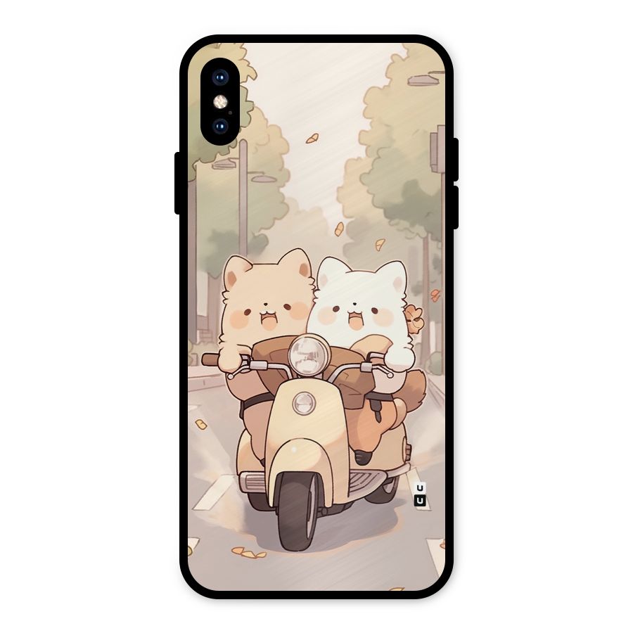 Cute Riders Metal Back Case for iPhone XS Max