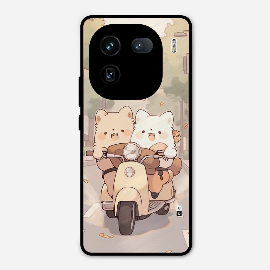 Cute Riders Metal Back Case for iQOO 12