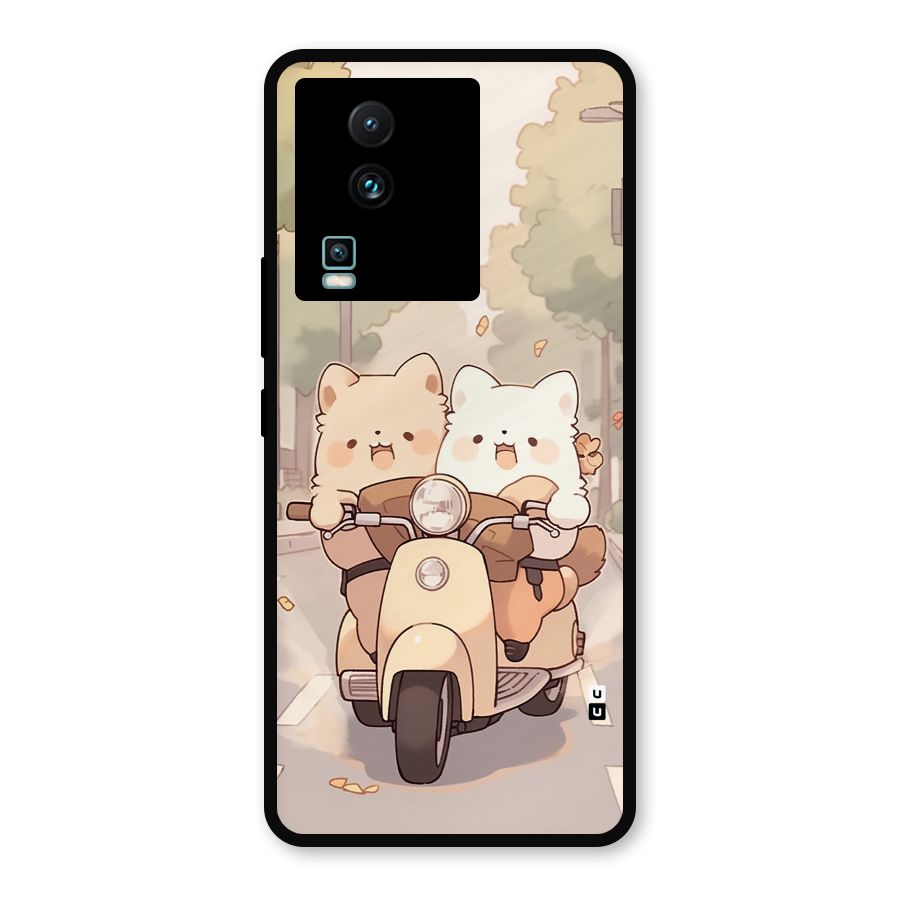 Cute Riders Metal Back Case for iQOO Neo 7