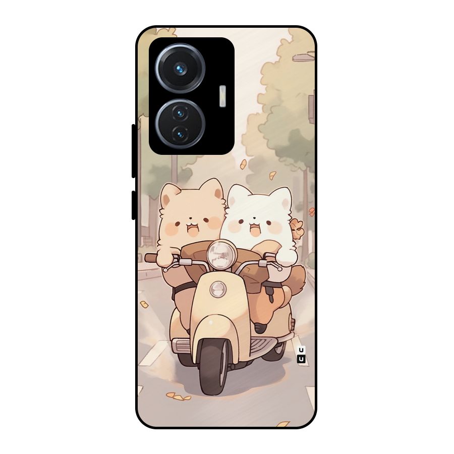 Cute Riders Metal Back Case for iQOO Z6 44W