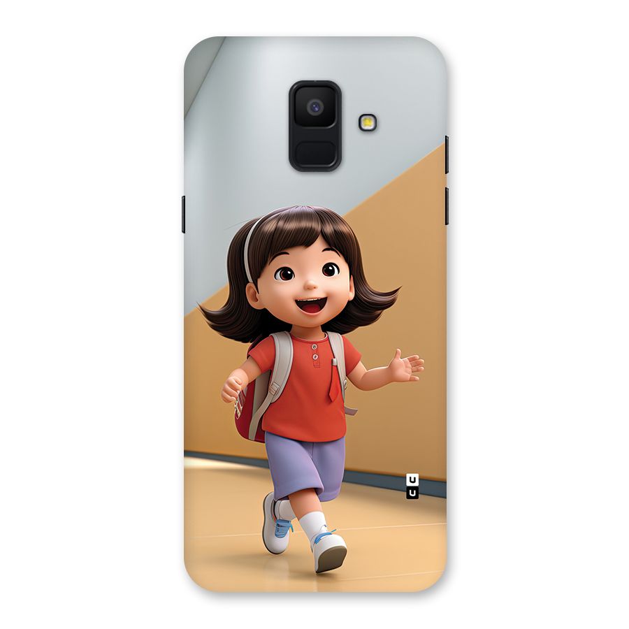 Cute School Girl Back Case for Galaxy A6 (2018)