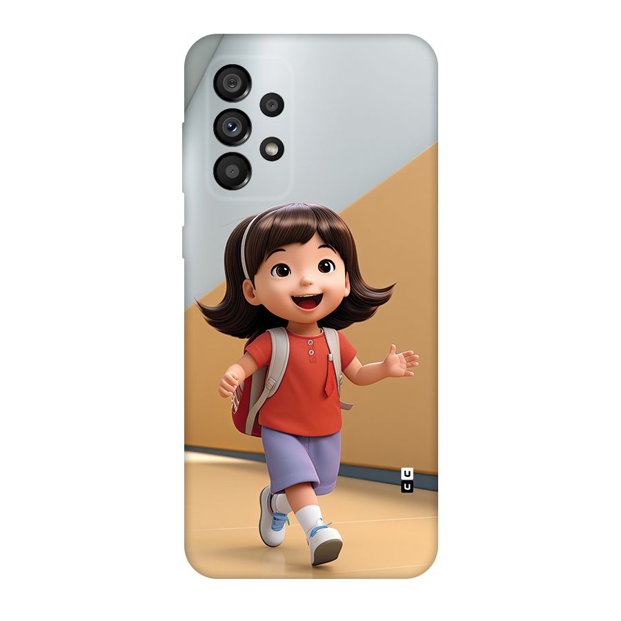 Cute School Girl Back Case for Galaxy A73 5G