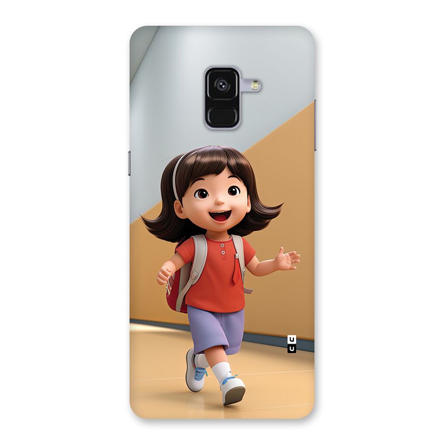 Cute School Girl Back Case for Galaxy A8 Plus