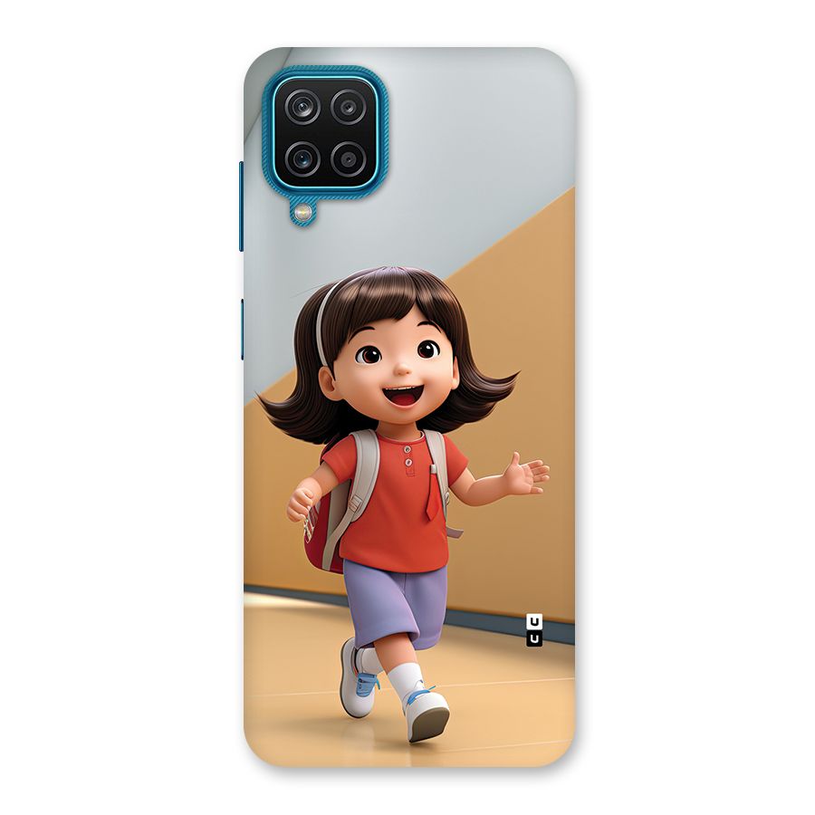 Cute School Girl Back Case for Galaxy M12